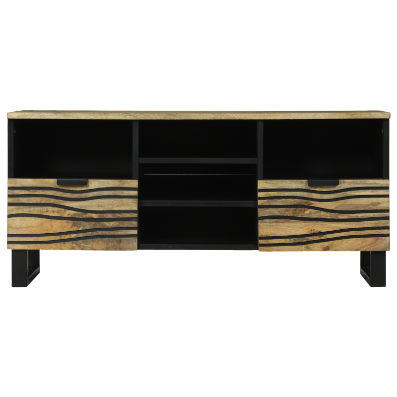 TV-Schrank 100x33.5x46 cm aus massivem Mangoholz