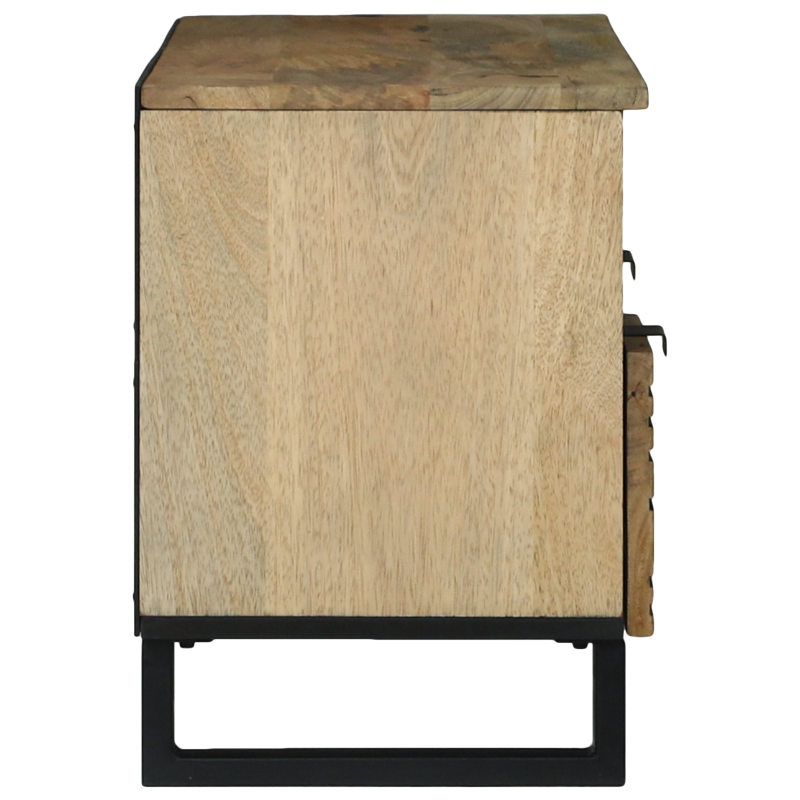 TV-Schrank 100x33.5x46 cm aus massivem Mangoholz