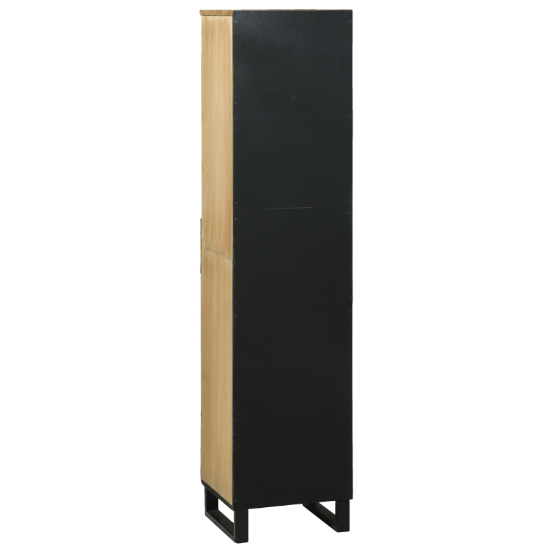 Badezimmerschrank 38x33.5x160 cm Massivholz Mango