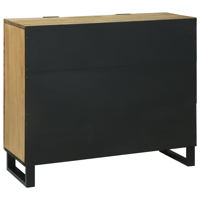 Sideboard 90x33.5x75 cm Massivholz Mango