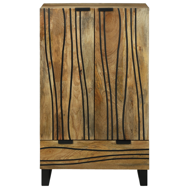 Highboard 60x33.5x100 cm Massivholz Mango