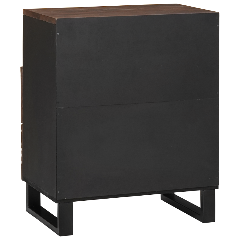 Nachttisch 50x33x60 cm Massivholz Mango & MDF