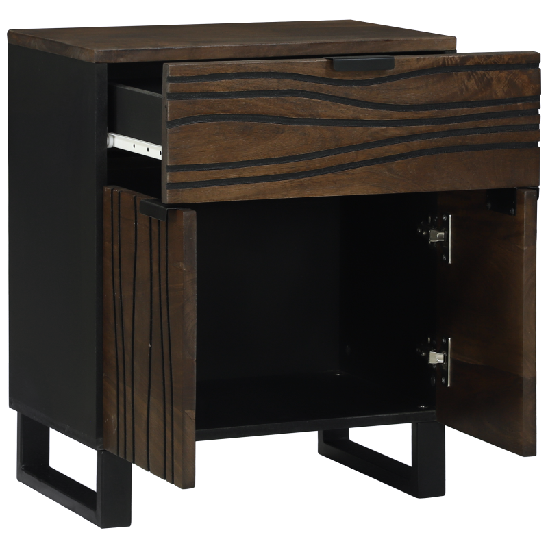 Nachttisch 50x33x60 cm Massivholz Mango