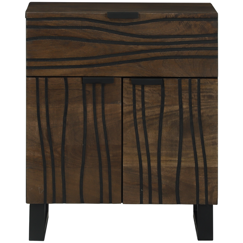 Nachttisch 50x33x60 cm Massivholz Mango
