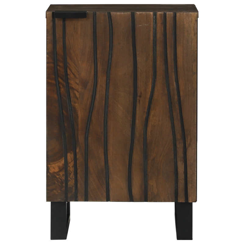Badezimmerschrank 38x33.5x58 cm Massivholz Mango