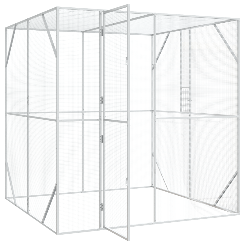 Vogelhaus Anthrazit 209x202x214 cm Stahl