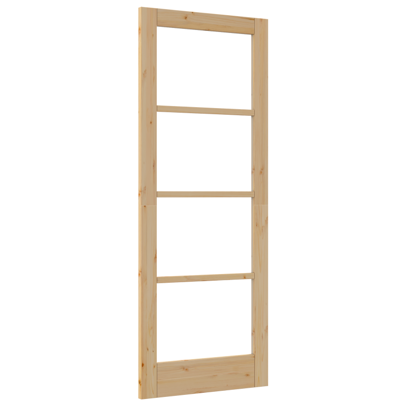 Innentür mit Glas ORKDAL 78x202x4 cm Massivholz Kiefer