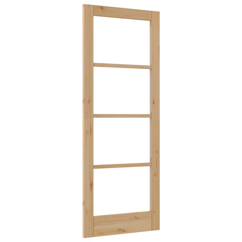 Innentür mit Glas ORKDAL 78x202x4 cm Massivholz Kiefer