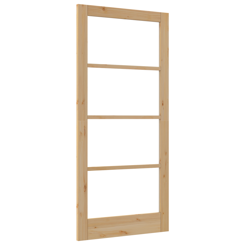 Innentür mit Glas ORKDAL93x202x4 cm Kiefer Massivholz
