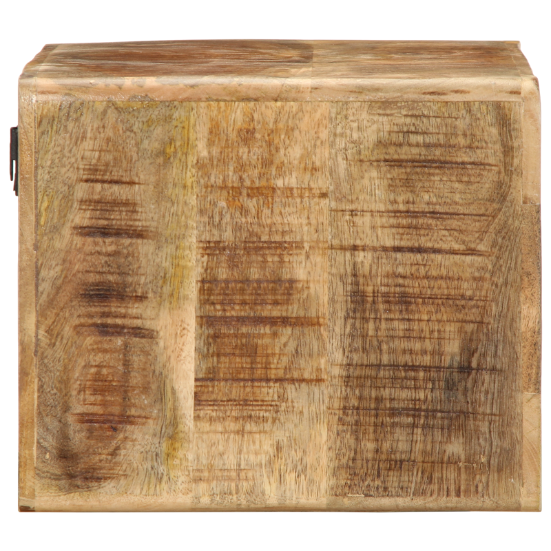 TV-Wandregal 60x30x25 cm Massivholz Raues Mango