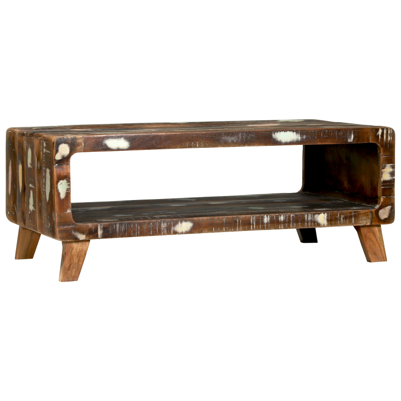 Couchtisch 90x50x35 cm Massivholz Altholz