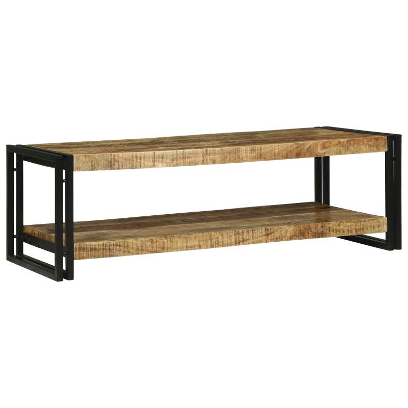 Couchtisch 120x50x38 cm Massivholz Grob Mango