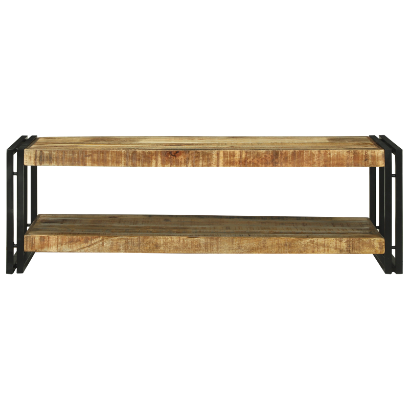 Couchtisch 120x50x38 cm Massivholz Grob Mango