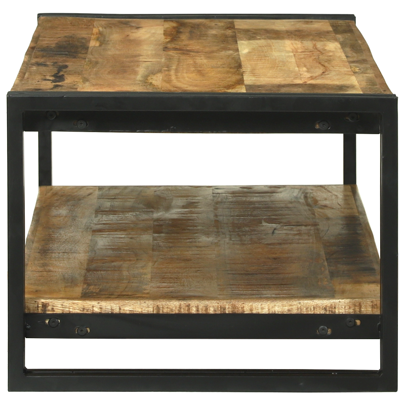 Couchtisch 120x50x38 cm Massivholz Grob Mango