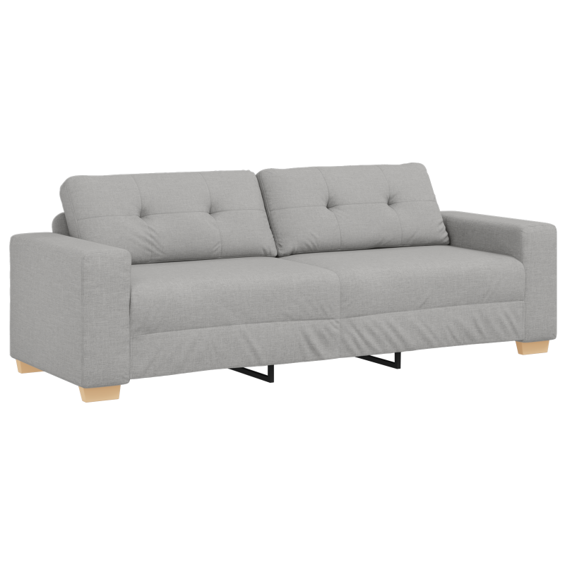 3-Sitzer Sofa in Wolkengrau, 180 cm, Stoff