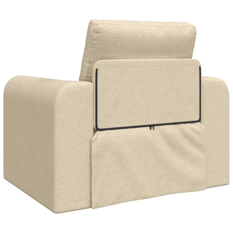 Boden Sofa Bett 2-in-1 Creme 98x71x83 cm Stoff