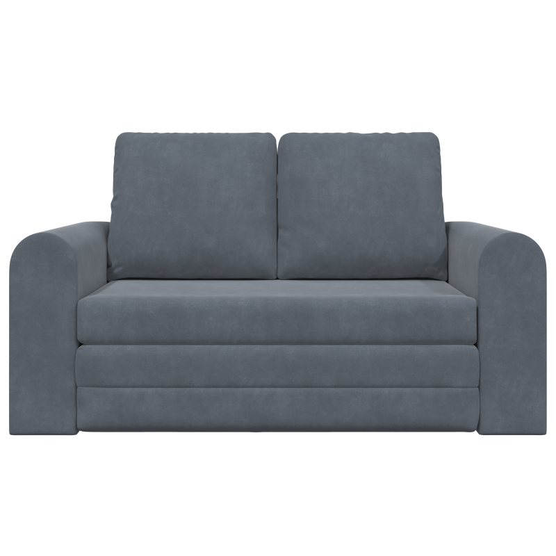 Sofabett 2-in-1 Dunkelgrau 148x71x83 cm Velvet