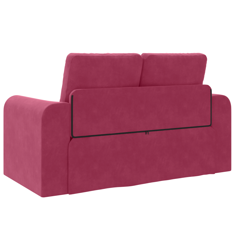 Boden-Sofa-Bett 2-in-1 Burgunderrot 148x71x83 cm Samt