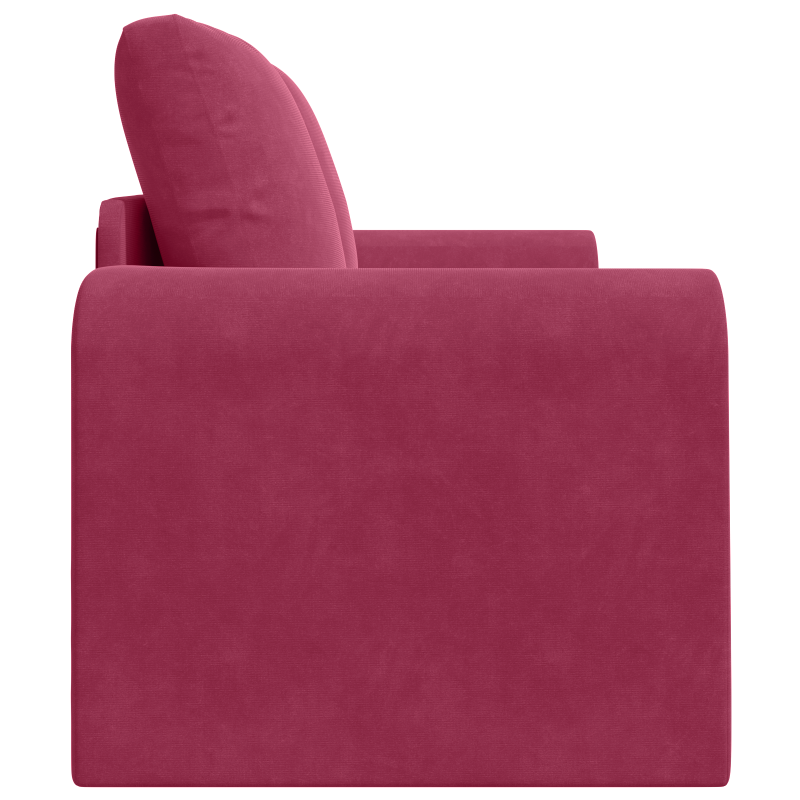 Boden-Sofa-Bett 2-in-1 Burgunderrot 148x71x83 cm Samt