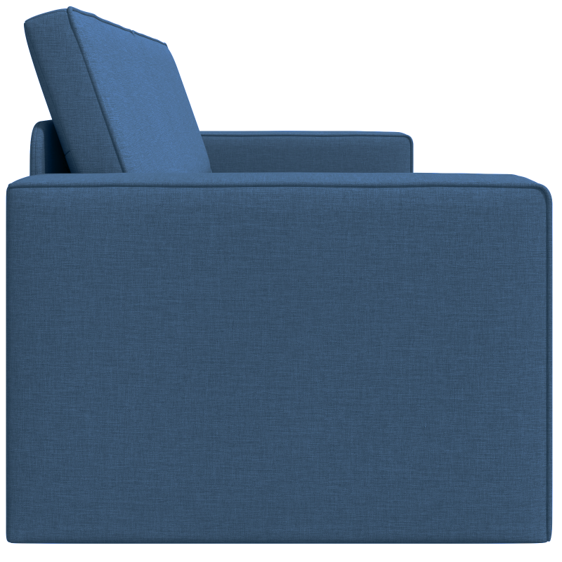 Boden Schlafsofa 2-in-1 Blau 245x150x60.5 cm Stoff