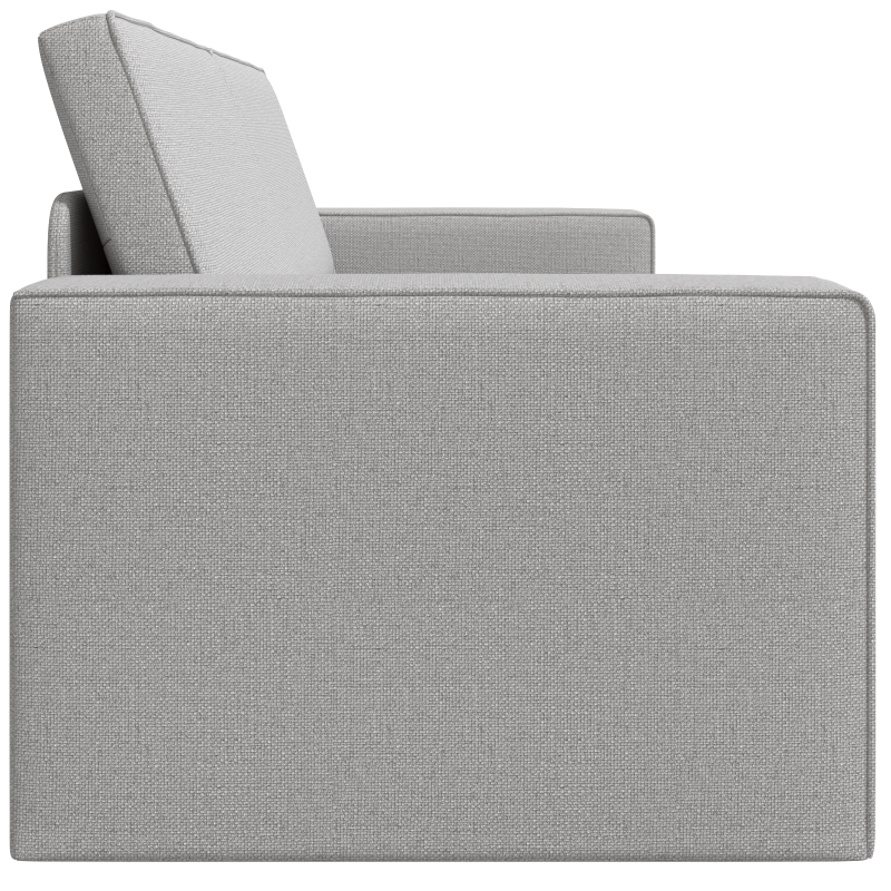 Boden-Schlafsofa 2-in-1 Wolkengrau 245x150x60.5 cm Stoff