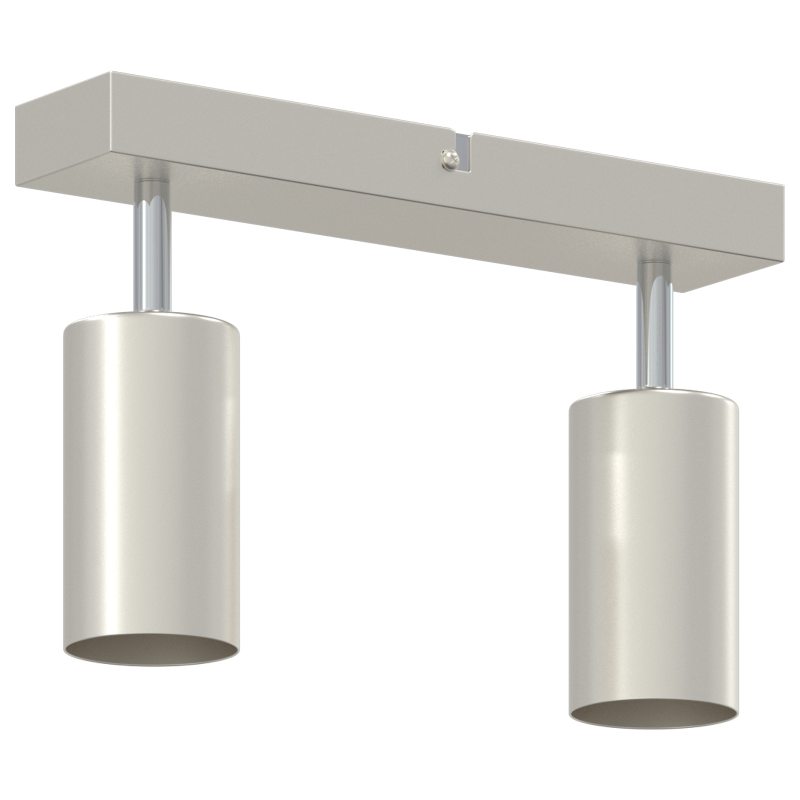 Deckenstrahler 2-Wege verstellbar gebürstetes Nickel GU10