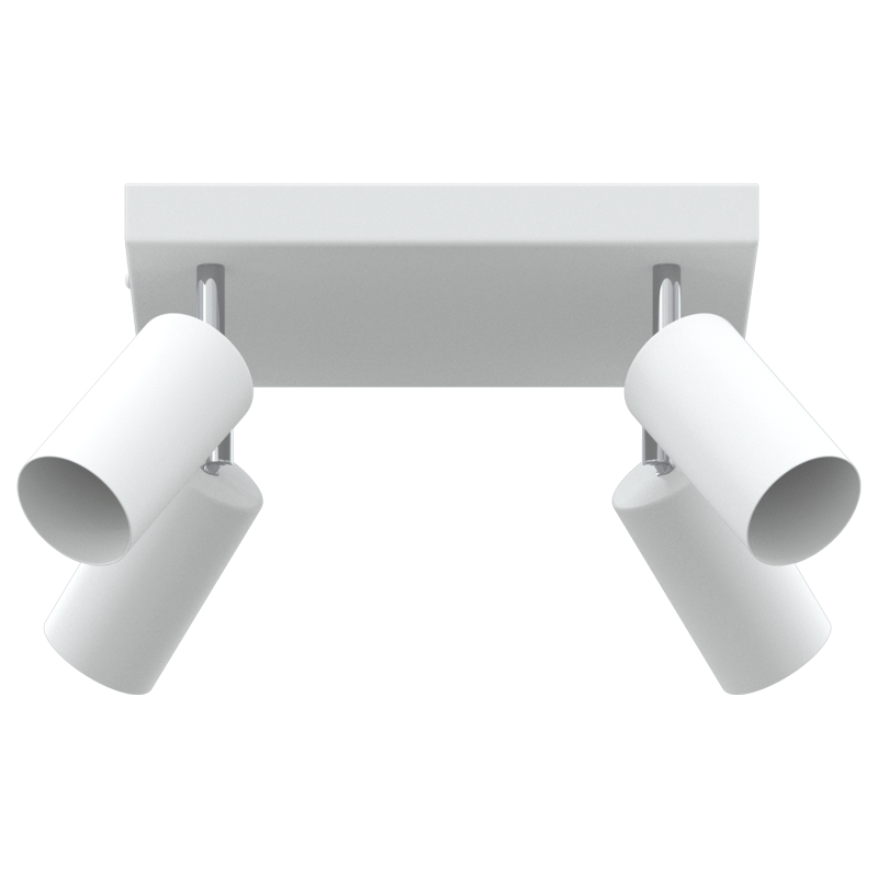 Deckenstrahler 4-Wege Verstellbar Weiß GU10