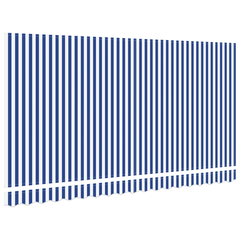 Manuelle Einziehbare Markise mit LED Weiß 500x350 cm