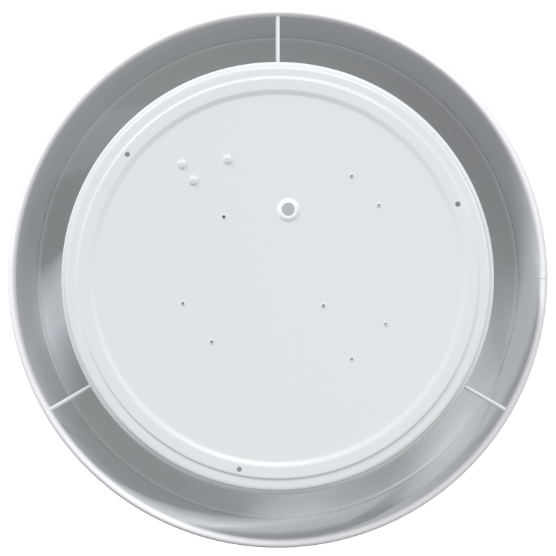 Flush Mount Deckenleuchten Weiß Ø 30 cm Stoff E27