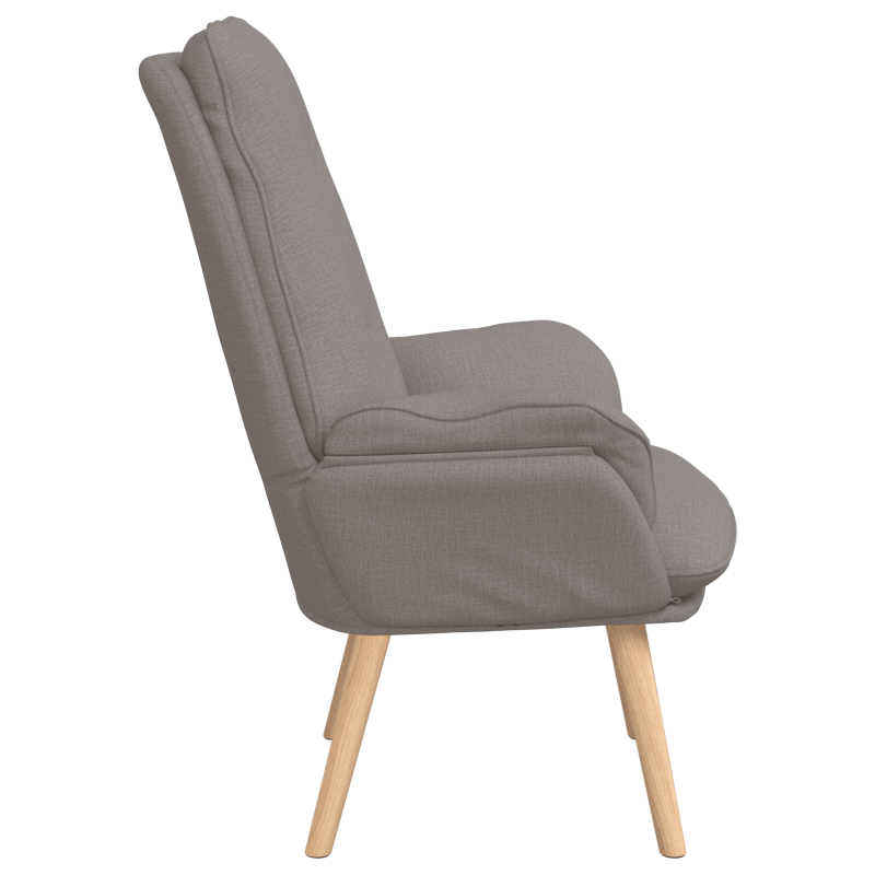 Entspannungsstuhl Taupe Stoff