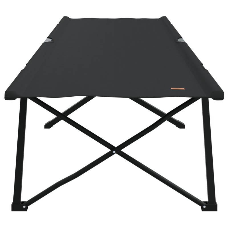 Klappbare Sonnenliege mit Tragetasche Schwarz 600D Oxford-Stoff
