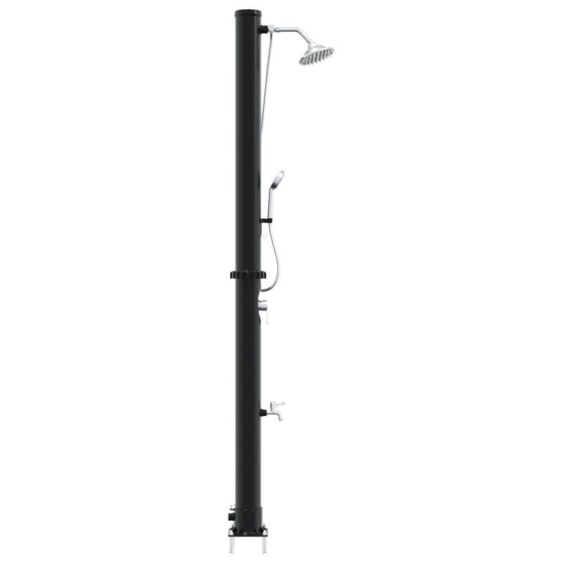 Außendusche mit Handbrause 217 cm 20 L