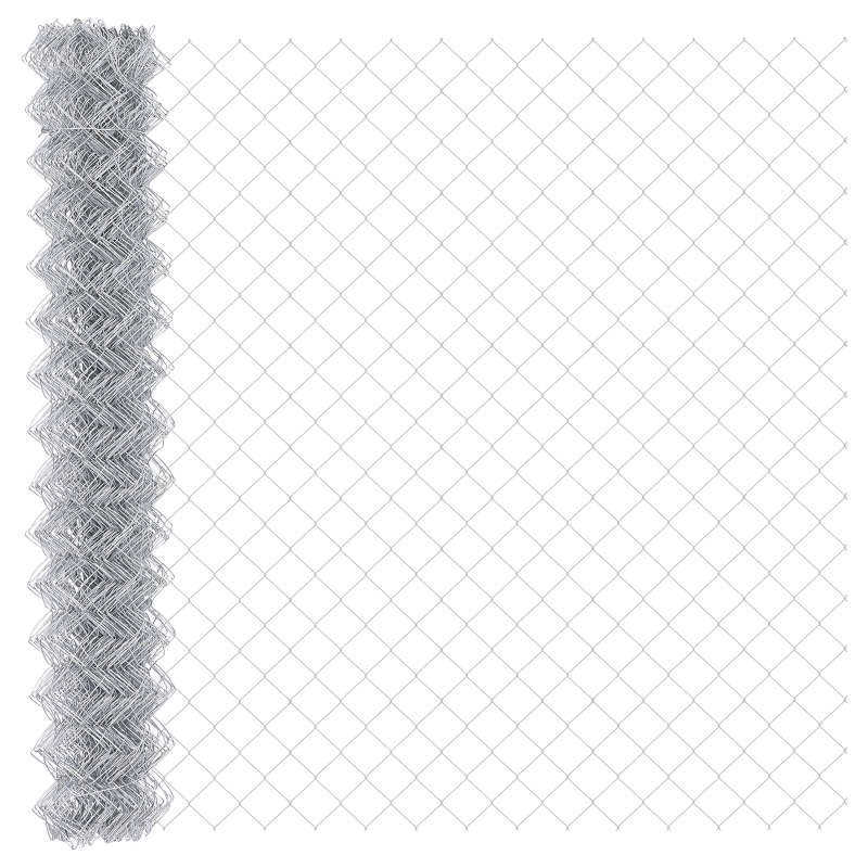 Maschendrahtzaun 1,6x10 m Feuerverzinkter Stahl