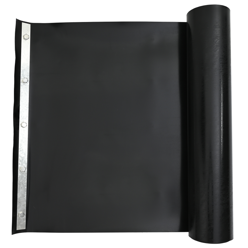 Wurzelsperre mit Verbindungsschienen Schwarz 0,7x5 m 1,5 mm HDPE