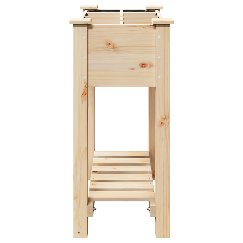 Gartenpflanzer mit Gittern 71x37x76 cm aus massivem Kiefernholz