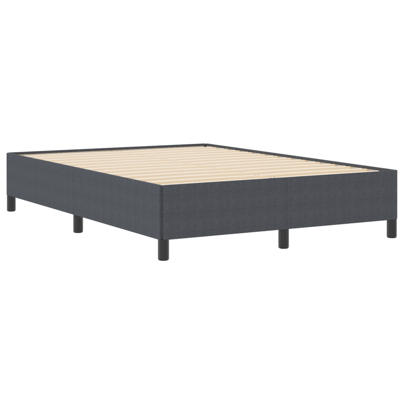 Bettgestell Dunkelgrau 140x200 cm Cord Stoff