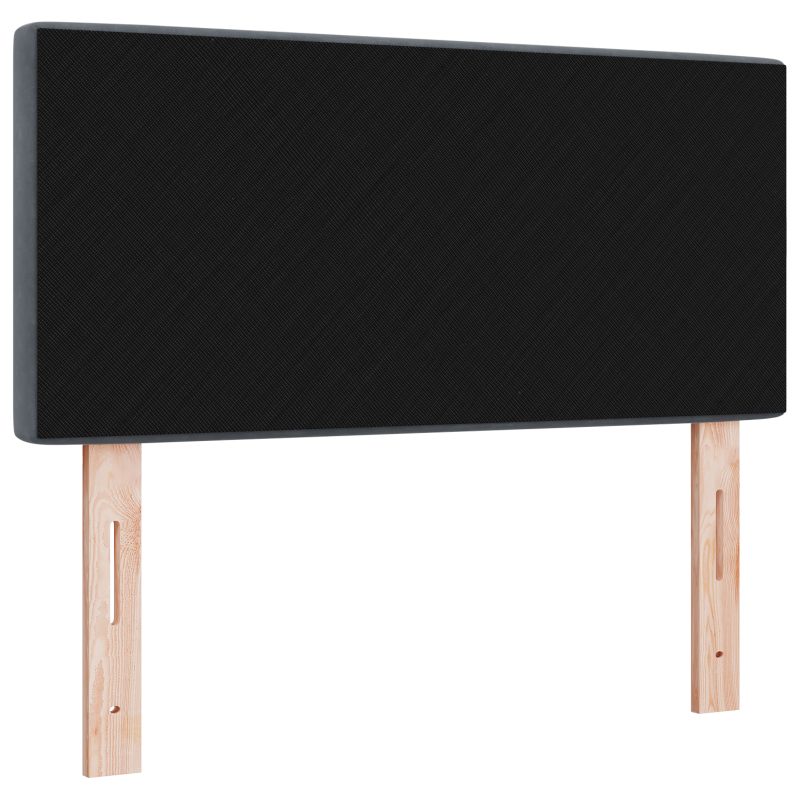 Boxspringbett mit Matratze Dunkelgrau 90x190 cm Stoff