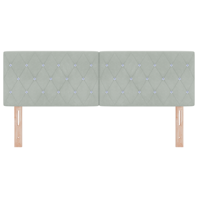 Boxspringbett mit Matratze Dunkelblau 140x190 cm Samt