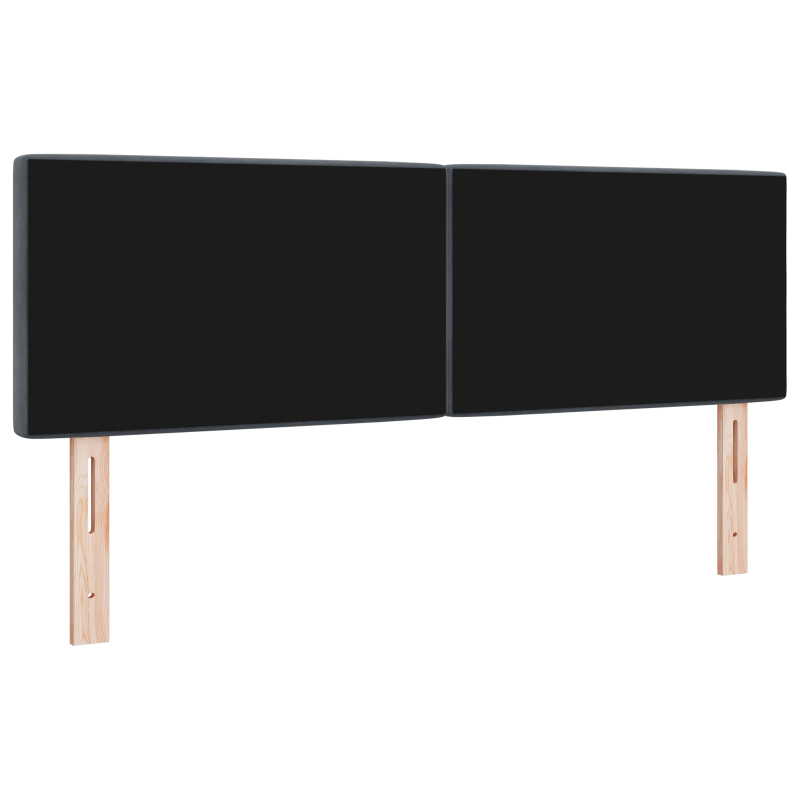 Boxspringbett mit Matratze Dunkelblau 140x200 cm Samt