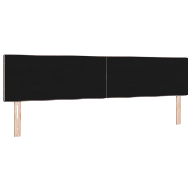 Kopfteil mit Knopfheftung Taupe 200 cm Stoff