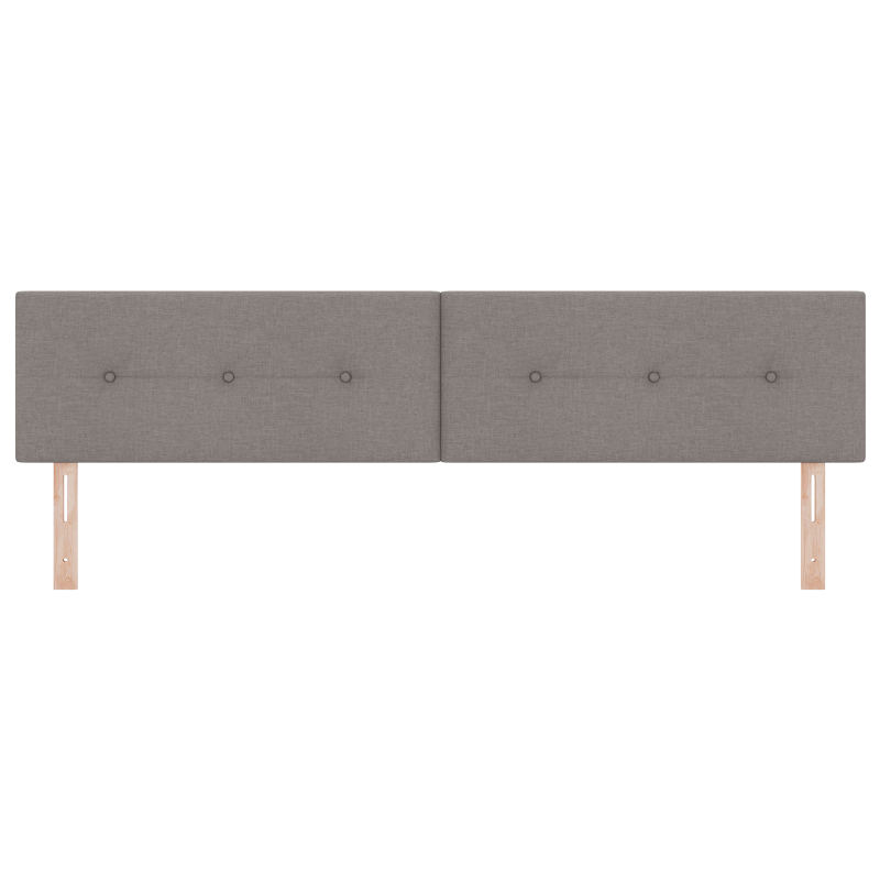 Kopfteil mit Knopfheftung Taupe 200 cm Stoff