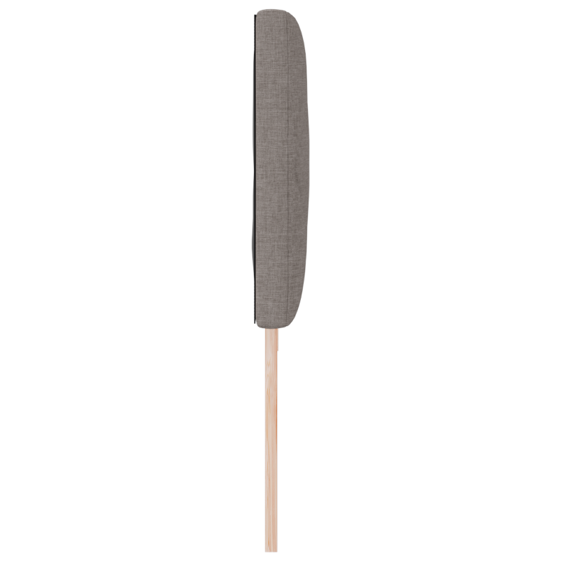 Bettgestell in Creme, 80x200 cm, Stoff