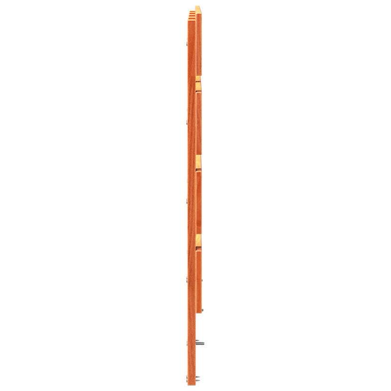 Kopfteil Wax Braun 140 cm Massivholz Kiefer
