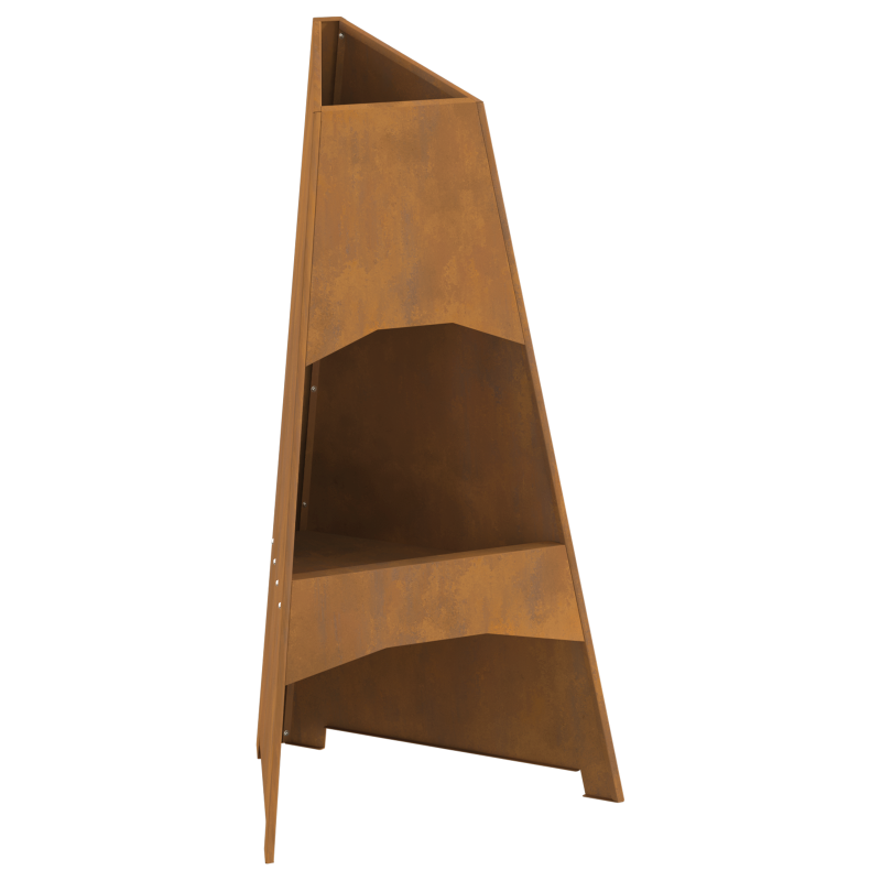 Feuerstelle Pyramid 50x45x95 cm Wetterfestes Stahl