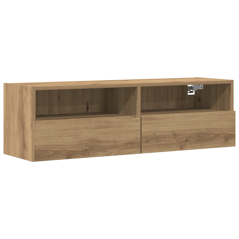 TV-Wandregal Artisan Eiche 100x30x30 cm Holzwerkstoff