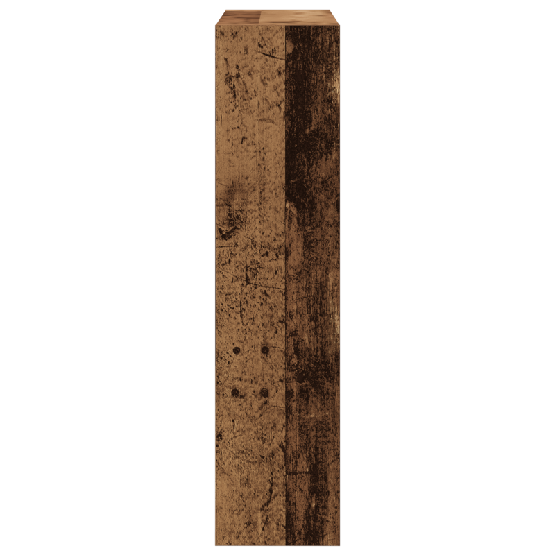Schuhschrank mit Klappenfach Altholz 80x21x87,5 cm