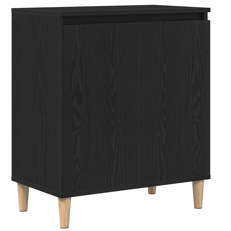 Sideboard Schwarz Eiche 60x35x70 cm aus Ingenieurholz