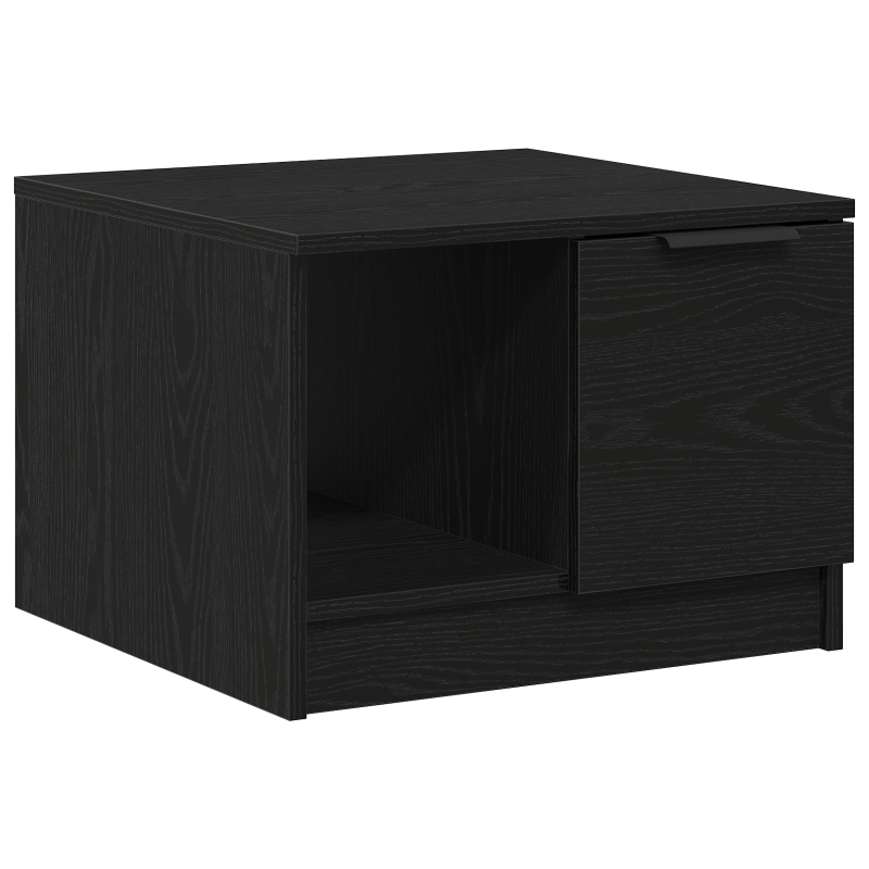 Couchtisch Schwarzes Eichenholz 50x50x36 cm ausWerkstoff