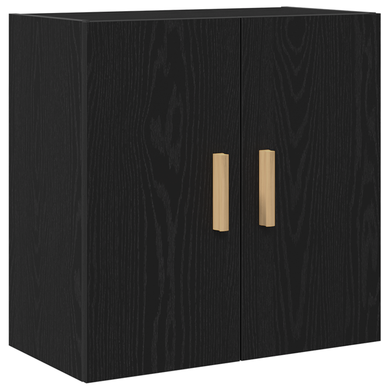 Schwarzer Eichen-Wandschrank - 60x30x60 cm, Hergestellt aus Holzwerkstoff