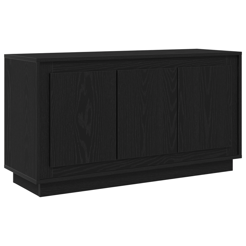 Sideboard Schwarz Eiche 102x35x55 cm Ingenieurholz
